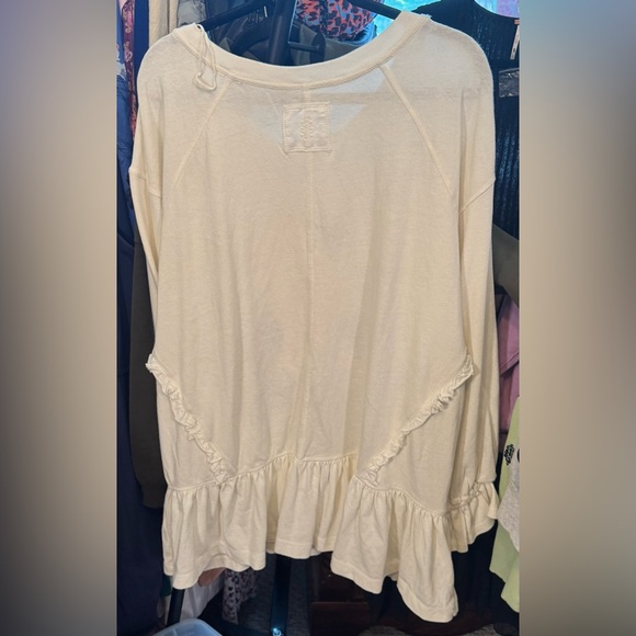 NWT Free People FP Movement Spring Forward Tunic - pastel peach combo - small - Picture 8 of 9